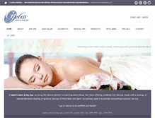 Tablet Screenshot of gjetosdayspa.com